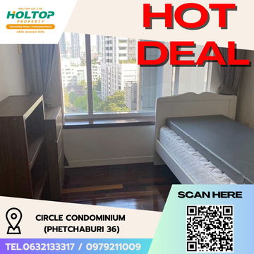 #R5738  🎉 150868 Condo for rent  Circle Condominium (Phetchaburi 36)