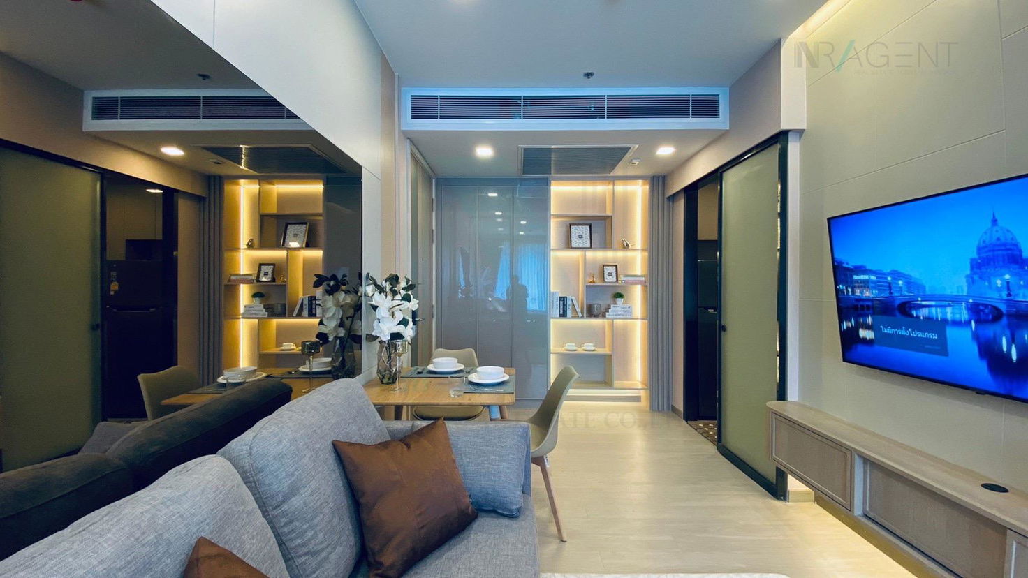 picture 🚩 For Rent Condo ONE9FIVE ASOKE - RAMA 9 Building A, Floor 14,1 bed room, Room size 36.00 sqm - 2/8