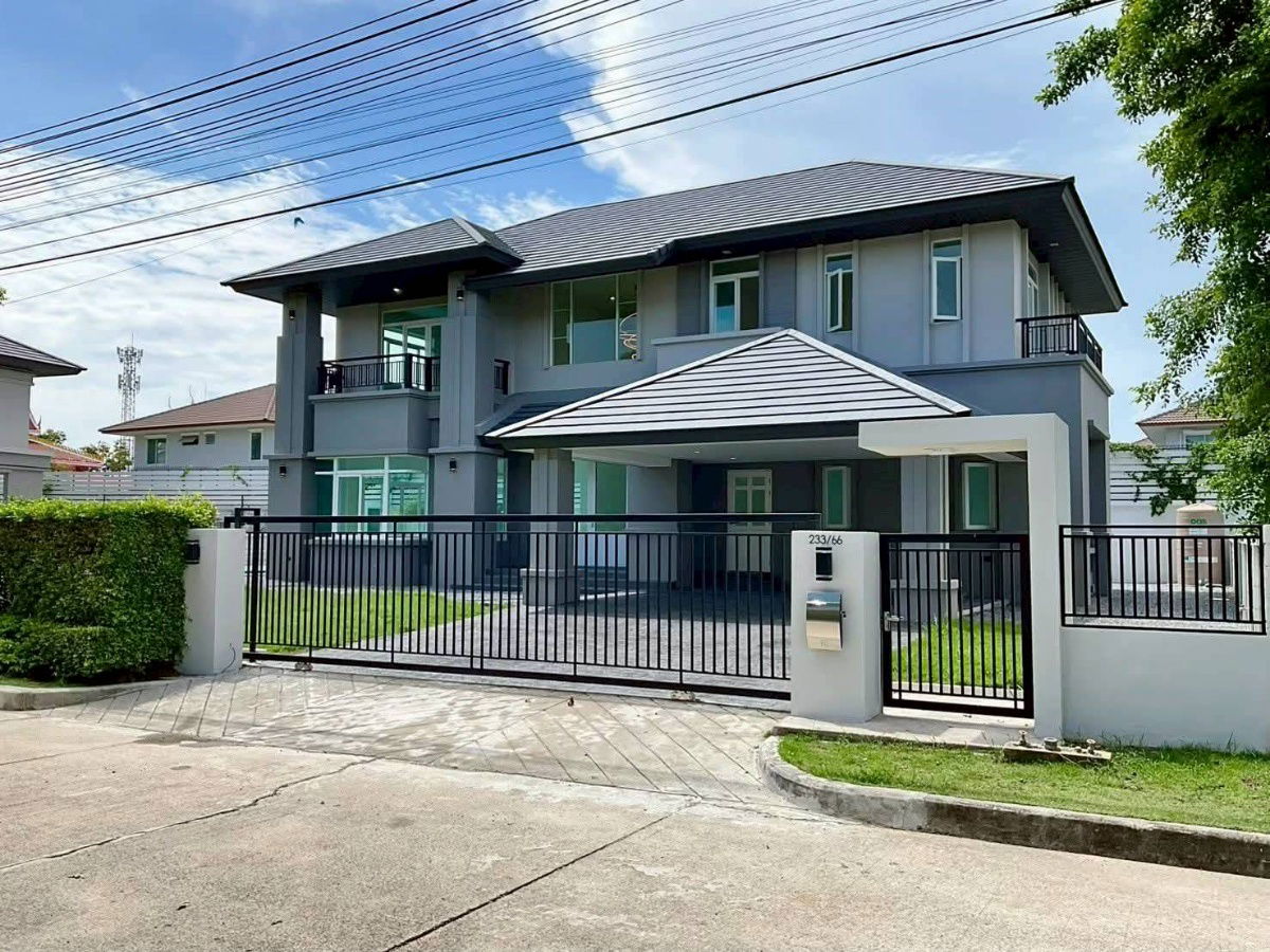 รูป ✅ ลดพิเศษ 15,900,000 บาท ‼️ฟรีโอน !!!!!  (จาก 17.9M )   🏠หมู่บ้าน ณุศาศิริ ซิตี้ พระราม 2 บ้านเดี่ยว 2 ชั้น พร้อมสระว่ายน้ำ🏊🏻‍♂️ หน้าบ้าน - รูปที่ 1/15