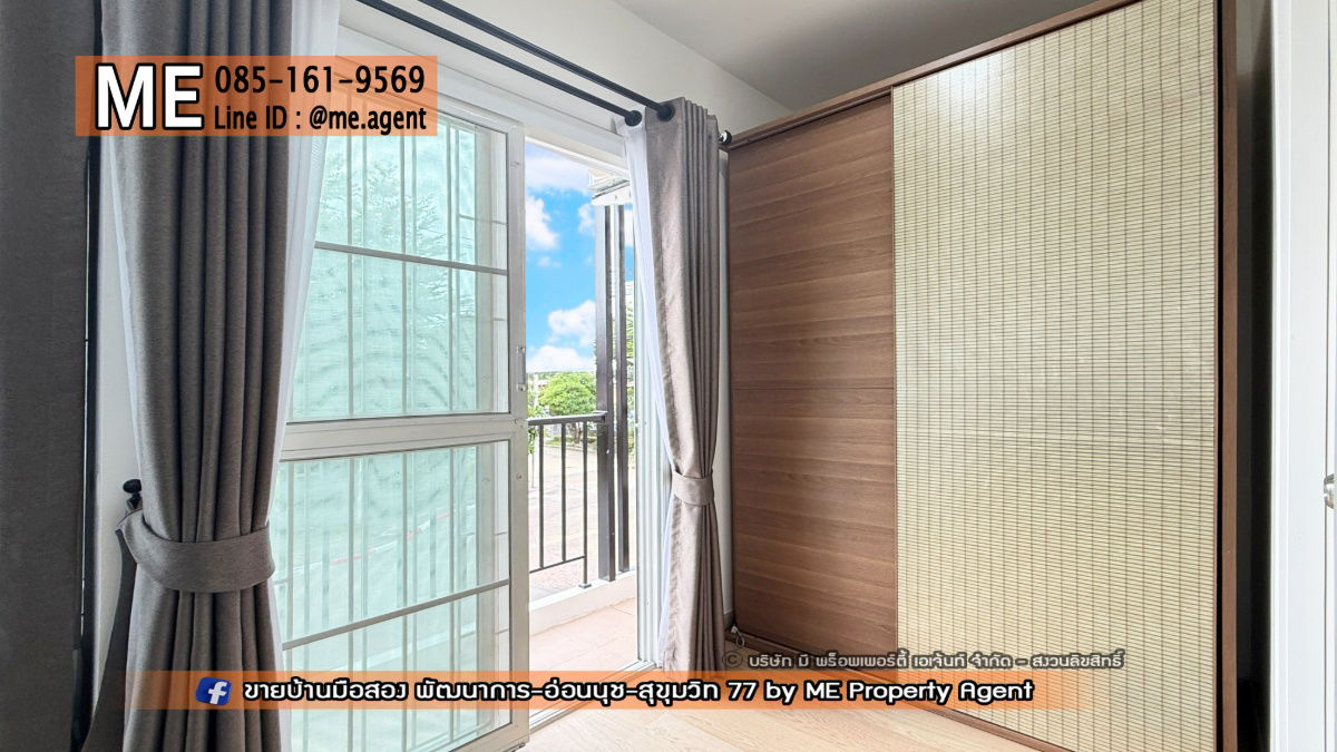 picture For Rent Townhouse Villette Lite Pattanakarn 38, newly renovated, near the swimming pool, near Sukhumvit, Thonglor Tel 064-954-9619 (RTG39-28) - 10/21
