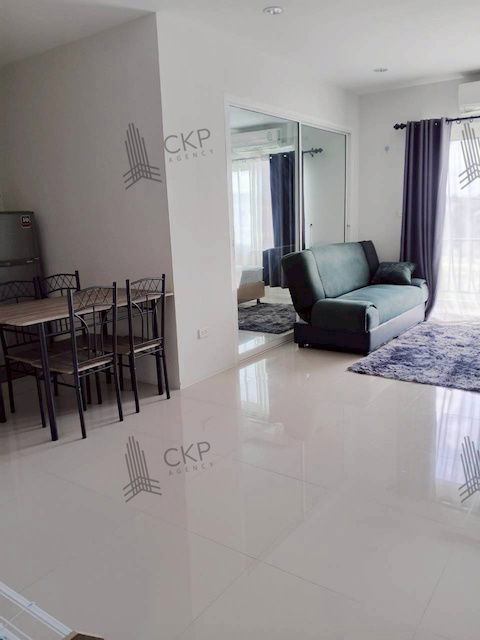 picture Condo The Residence near Sahapat Industrial Estate, Sriracha, Laem Chabang, beautiful room with built-in furniture. - 5/13