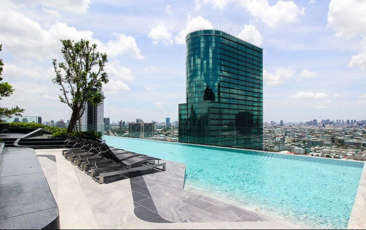 picture New room ✨ Knightsbridge Space Rama 9 🔥 Line ID @034etfin 📲 2 bedroom 1 bathroom Duplex (corner room) ✨ MRT Rama 9 450 metres 💙 - 42/42