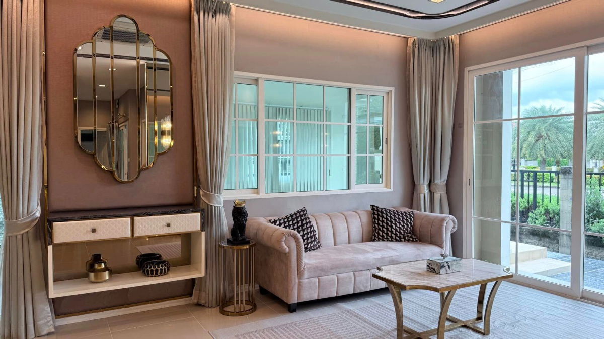 picture 🟢For Rent🟢Grandio Ladprao - Kaset Nawamin, beautiful room, fully furnished 📱ADD LINE @nathong97 (Reply ⚡ 24 Hr) P1002 - 5/15