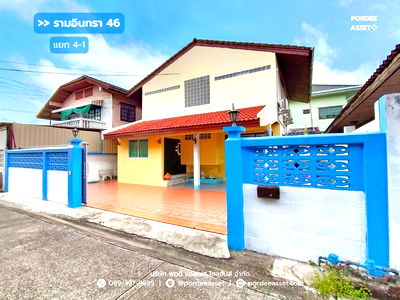 เช่าบ้านเดี่ยว ถนนนวมินทร์ : ขาย ให้เช่า บ้านดี่ยว 50 ตร.ว. ซอยรามอินทรา46 แยก4-1 พร้อมเฟอร์นิเจอร์ แอร์ พร้อมอยู่ ใกล้รถไฟฟ้าสายสีชมพูรามอินทรา กม.6 