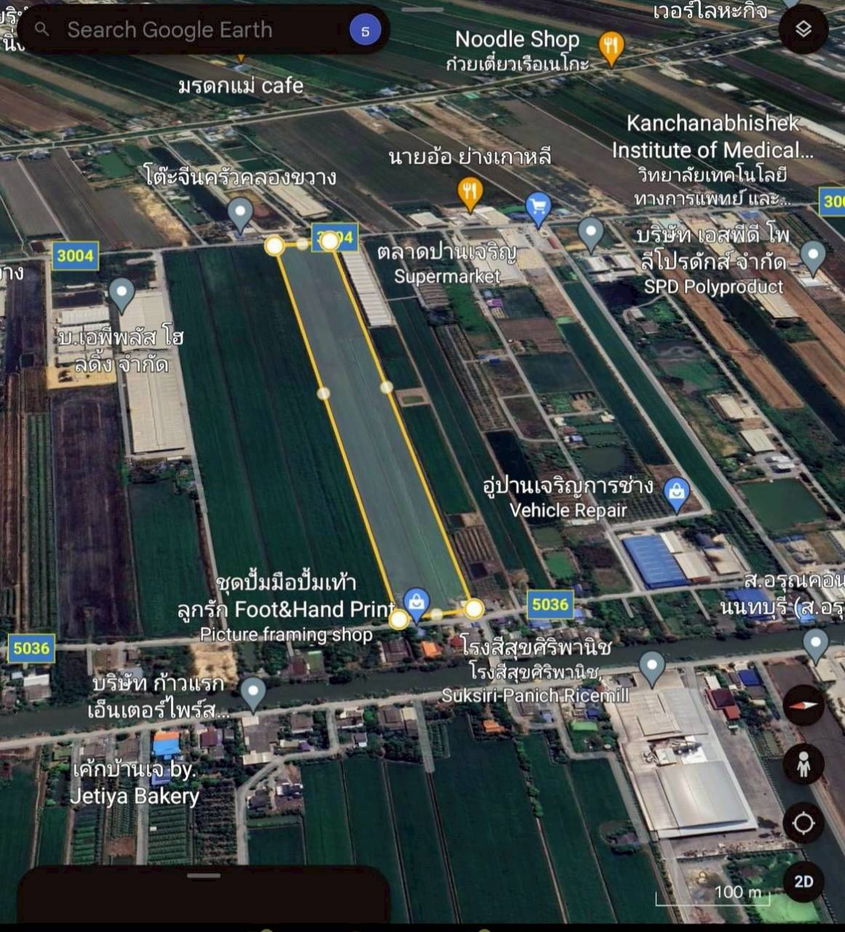 รูป ที่ดินพื้นที่สีม่วง สร้างโรงงานได้ จ.นนทบุรี ห่างจาก Central westgate 25 กม. - รูปที่ 16/17