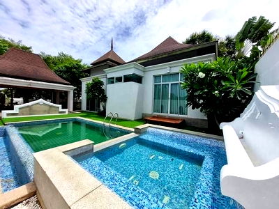 Houses for rent Nong Prue, Chonburi : Pool villa house for rent, project on Sukhumvit Road, Central Pattaya
