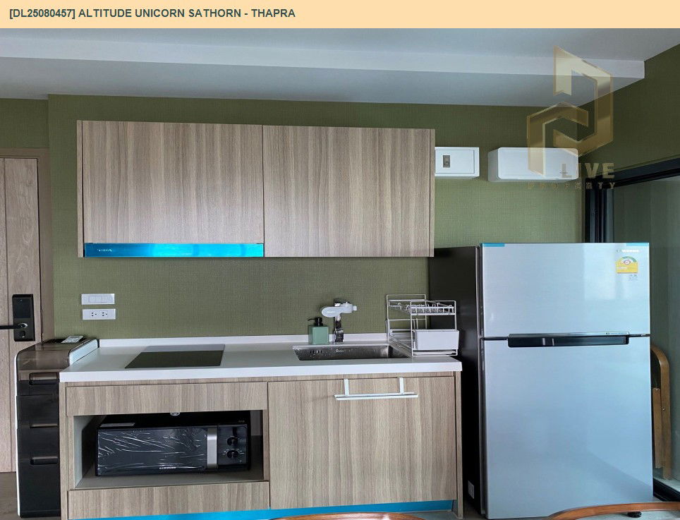 รูป DL25080457 ให้เช่าคอนโด อัลติจูด ยูนิคอร์น สาทร - ท่าพระ (Altitude Unicorn Sathorn - Thapra) ใกล้ BTS ตลาดพลู พร้อมเข้าอยู่ โทรด่วน 0638692663 LineID @655ebbvc - รูปที่ 5/12