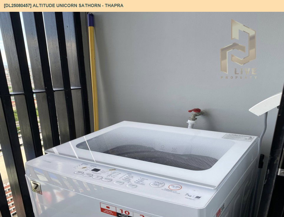 รูป DL25080457 ให้เช่าคอนโด อัลติจูด ยูนิคอร์น สาทร - ท่าพระ (Altitude Unicorn Sathorn - Thapra) ใกล้ BTS ตลาดพลู พร้อมเข้าอยู่ โทรด่วน 0638692663 LineID @655ebbvc - รูปที่ 12/12