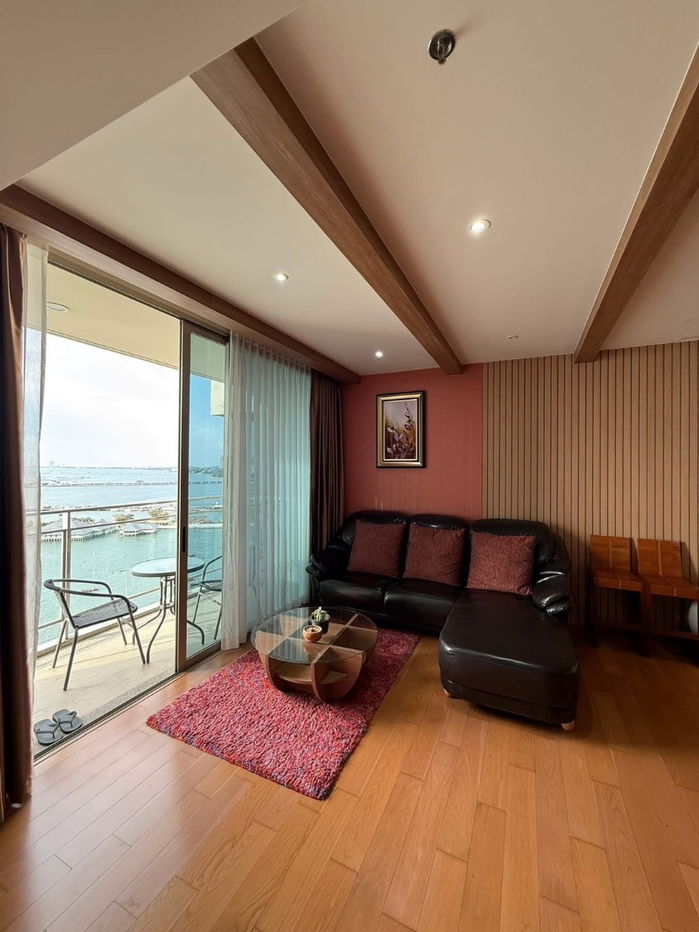 picture UK01-362 Condo for rent, Marina Bayfront Sriracha, 2 bedrooms, 2 bathrooms, sea view room, 88 sq m., sea side, corner room, 50,000 baht/month. - 3/16