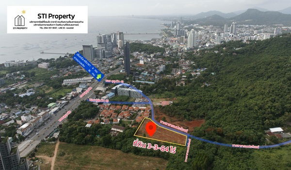 picture Land for sale - Mountain view, Sea view - Sriracha,Chonburi 3-3-84 Rai - 2/6
