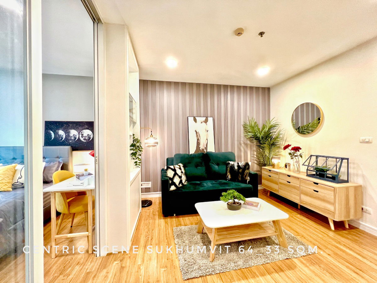 รูป พร้อมเช่า Centric Scene Sukhumvit 64  ติดรถไฟฟ้าปุณณวิถีและอุดมสุข 400 ม.  แต่งครบพร้อมอยู่สไตล์ Private Luxury Resort - รูปที่ 2/11