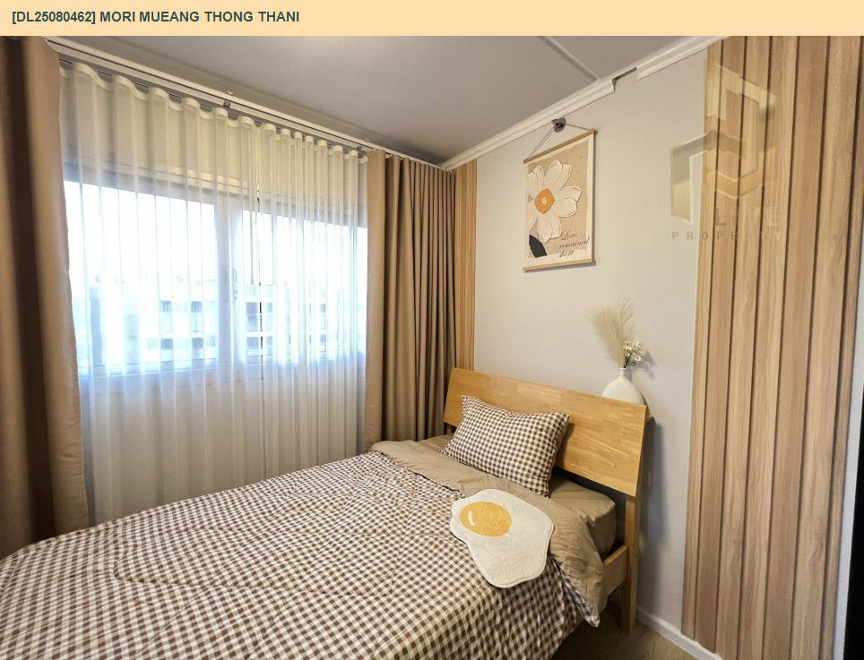 picture DL25080462 Condo for rent, Mori Mueang Thong Thani near -, ready to move in, call urgently 0656133286 LineID @655ebbvc - 3/9