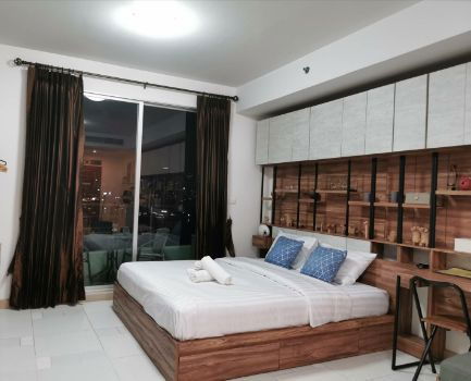 ให้ เช่า คอนโด Supalai River Place 34 ตรม สไตล์ modern oriental style ใกล้btsกรุงธนบุรี