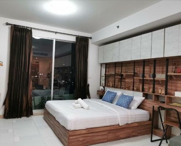 Condo for rent Supalai River Place, 34 sq m, modern oriental style near BTS Krung Thonburi.