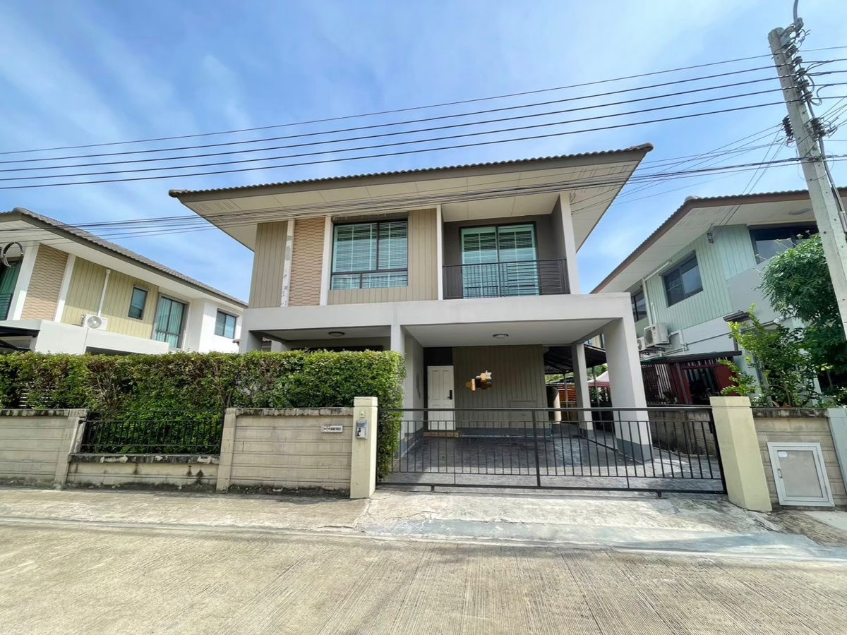 picture Detached house for rent, Golden Village, Bangna, King Kaew, 4 bedrooms, fully furnished, ready to move in, near Suvarnabhumi Airport, Mega Bangna - 1/31