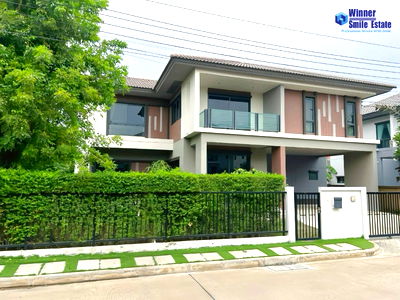 บ้านเดี่ยวให้เช่า : เช่า บ้านเดี่ยว บุราสิริ วงแหวน อ่อนนุช เนื้อที่เยอะ 81.8 ตร.ว. หลังมุม หลังใหญ่อยู่สบาย