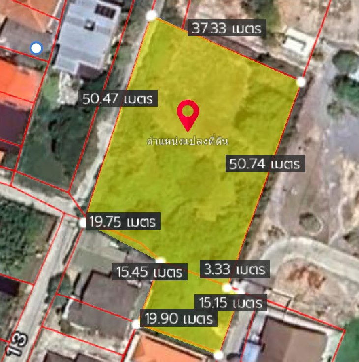 picture Filled Land for Sale, Downtown Rayong 568 sq.wah ,Soi Samrit 12, 450 meters from Rayong Technical College, Paknam, Rayong - 14/15