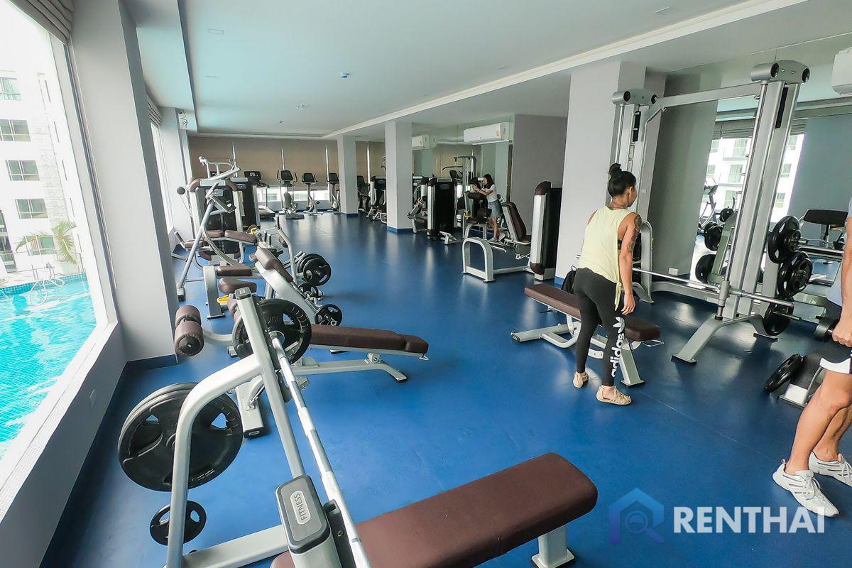 รูป คอนโด 1 ห้องนอนให้เช่าในที่พักแบบรีสอร์ทที่ได้รับความนิยมในพัทยา - รูปที่ 13/19