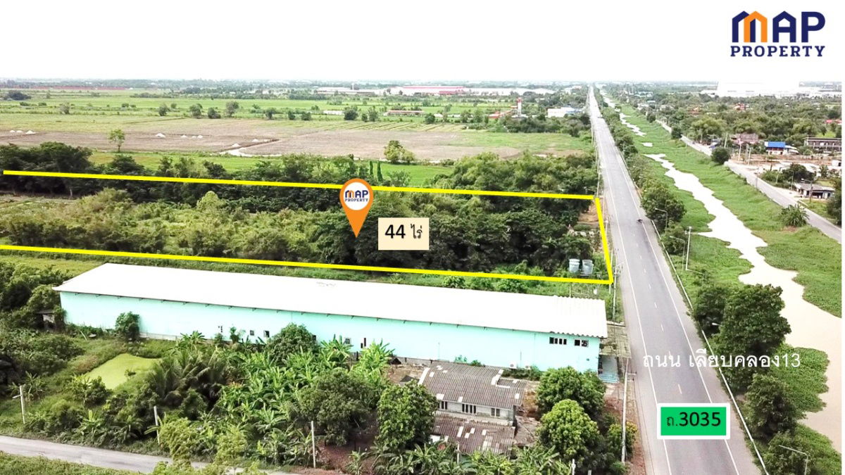 picture For sale: 44 rai of mixed agricultural land, next to Khlong 13 rd. - 2/9