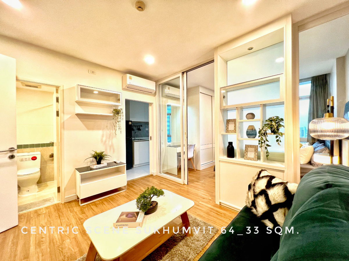 รูป พร้อมเช่า Centric Scene Sukhumvit 64  ติดรถไฟฟ้าปุณณวิถีและอุดมสุข 400 ม.  แต่งครบพร้อมอยู่สไตล์ Private Luxury Resort - รูปที่ 3/11