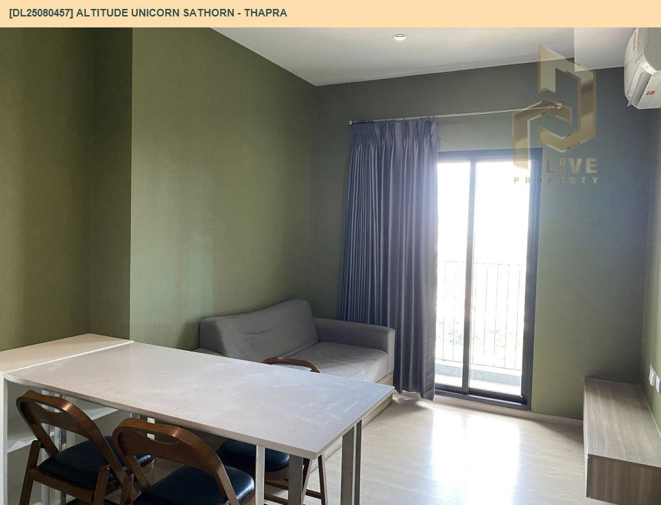 รูป DL25080457 ให้เช่าคอนโด อัลติจูด ยูนิคอร์น สาทร - ท่าพระ (Altitude Unicorn Sathorn - Thapra) ใกล้ BTS ตลาดพลู พร้อมเข้าอยู่ โทรด่วน 0638692663 LineID @655ebbvc - รูปที่ 2/12