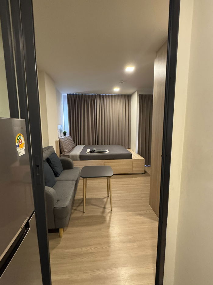 picture ✨ Affordable + washing machine included! The Muve Bangna Condo, 25 sq m, 5th floor, Building A, only 9,000 baht 🏡💖 - 8/15
