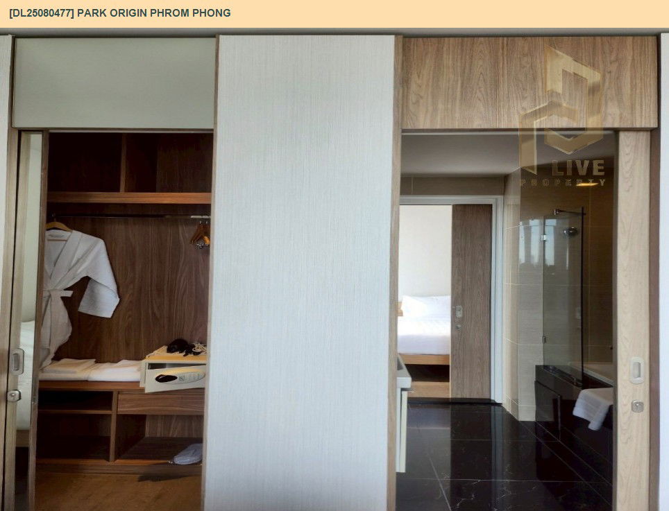 รูป DL25080477 ให้เช่าคอนโด พาร์ค ออริจิ้น พร้อมพงษ์ (PARK ORIGIN PHROM PHONG) ใกล้ BTS พร้อมพงษ์ พร้อมเข้าอยู่ โทรด่วน 0638692663 LineID @655ebbvc - รูปที่ 8/9