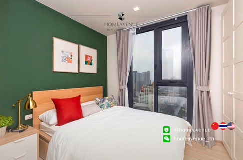 THE BASE Garden Rama 9 ✨ Renovated unit, ready to move in 🚇 Next to MRT Rama 9 | Line: @homeavenue 💥HA-4753