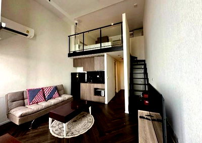 Condos for rent Bangkok : For rent, Condo Siamese Sukhumvit 48, 33rd floor, size 42 sq m.Loft  1 bedroom, 1 bathroom