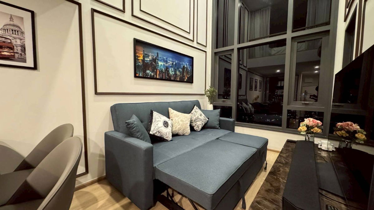picture Condo for rent: Life Rama 4-Asoke, 450 meters from MRT Sirikit. Beautifully decorated duplex unit. - 17/20