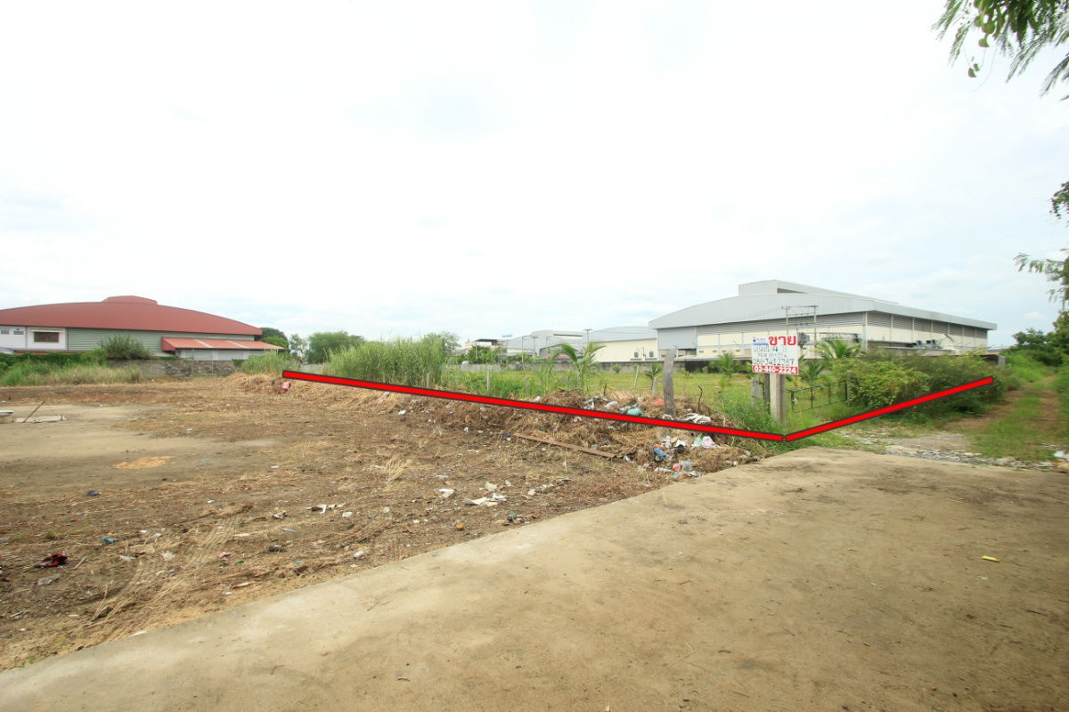 รูป ที่ดินเลียบคลองสี่วาตากล่อม บางบอน5ซ.5 ถนนเอกชัยวัดโพธิ์แจ้ ใกล้สวนจงสถิตย์ ตลาดคุณนาย ที่ดินถมแล้ว 4ไร่ สร้างโรงงาน โกดัง หอพัก  - รูปที่ 5/33