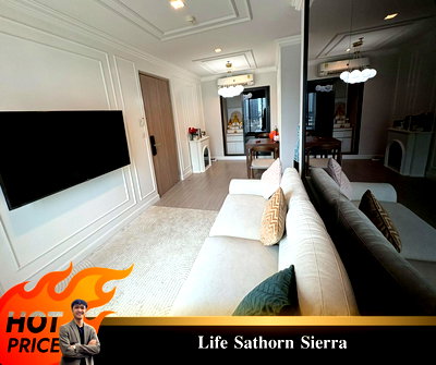คอนโดให้เช่า :  ✨Life Sathorn Sierra ✨ 2 ห้องนอน แต่งสวย พร้อมเข้าอยู่ //สนใจติดต่อ LineID:@thirdproperty