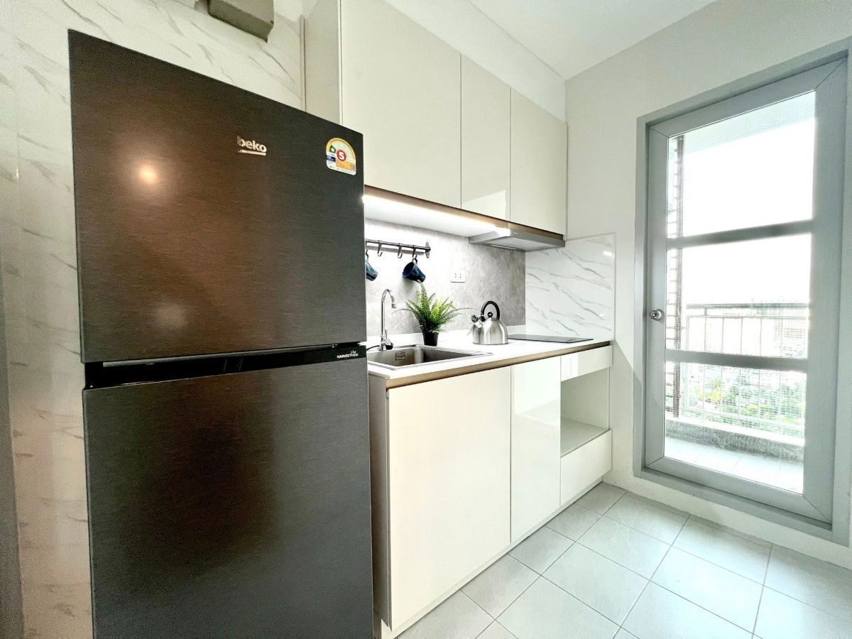 รูป ให้เช่าคอนโด เซ็นทริค ซีน สุขุมวิท 64 Centric Scene Sukhumvit 64 for rent เยื้องตึก True digital park ใกล้ BTS ปุณณวิถี ห้องใหญ่ วิวไม่เบล็อก วิวเมือง - รูปที่ 12/16
