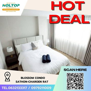 #Z1938💥160868🔥 Condo for rent: Blossom Condo Sathon-Charoen Rat