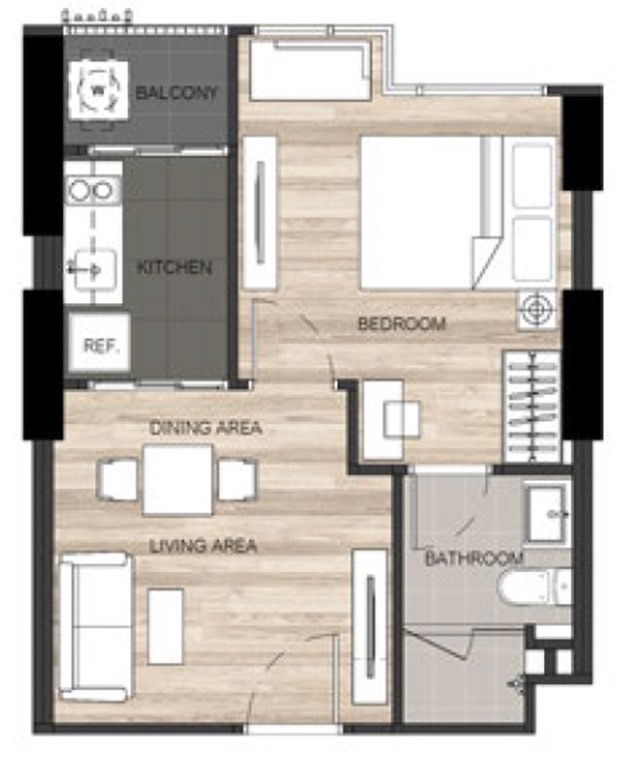 picture For rent The Line Jatujak Ready to move in (DSL897) - 15/15