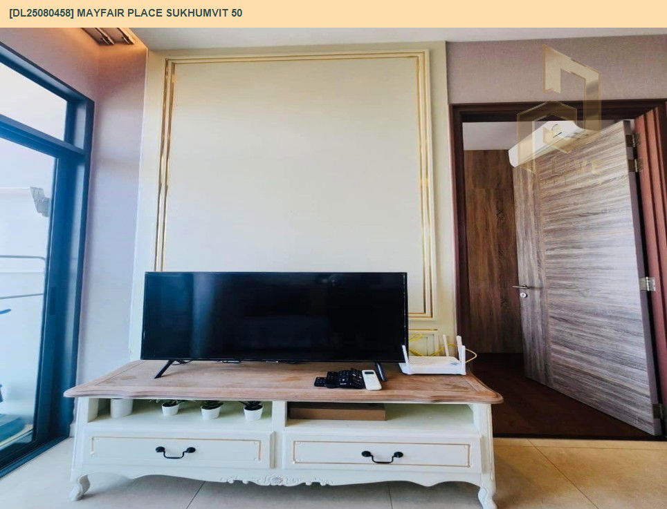 รูป DL25080458 ให้เช่าคอนโด เมย์แฟร์ เพลส สุขุมวิท 50 (Mayfair Place Sukhumvit 50) ใกล้ BTS สายสีเขียว พร้อมเข้าอยู่ โทรด่วน 0638692663 LineID @655ebbvc - รูปที่ 4/9