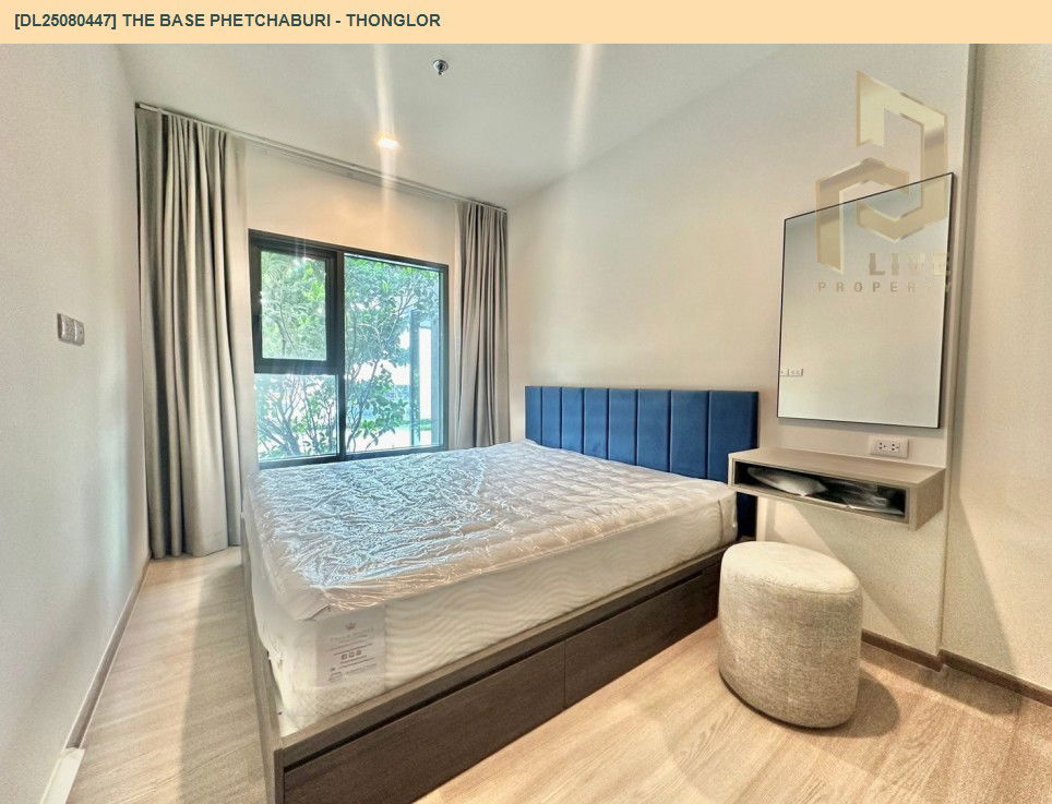 picture DL25080447 Condo for rent, THE BASE Phetchaburi - Thonglor near BTS Phrom Phong, ready to move in, call urgently 0656133286 LineID @534wlwof - 3/12