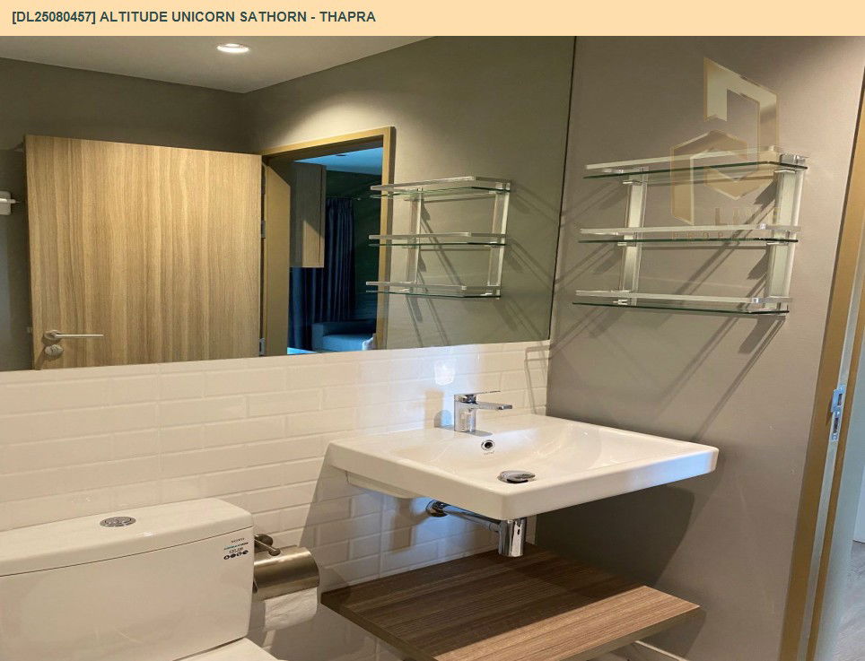 รูป DL25080457 ให้เช่าคอนโด อัลติจูด ยูนิคอร์น สาทร - ท่าพระ (Altitude Unicorn Sathorn - Thapra) ใกล้ BTS ตลาดพลู พร้อมเข้าอยู่ โทรด่วน 0638692663 LineID @655ebbvc - รูปที่ 9/12