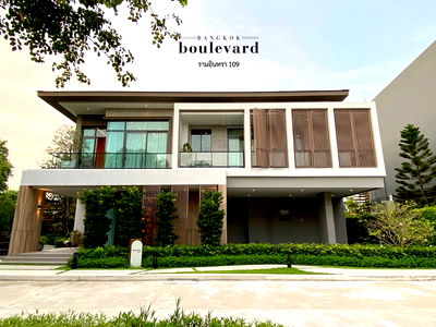 บ้านเดี่ยว วิทยาลัยพยาบาลบรมราชชนนีนพรัตน์วชิระ : ขายบ้านเดี่ยว 2 ชั้น หมู่บ้าน บางกอก บูเลอวาร์ด รามอินทรา 109 92 ตารางวา
