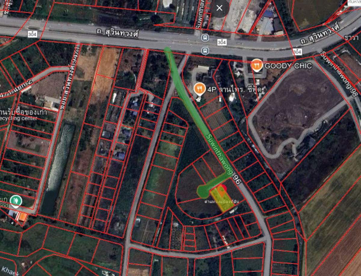รูป ขายที่ดิน ในซอย สุวินทวงศ์96 1ไร่ ถมแล้ว เข้าซอยเพียง 300 เมตร มีบ้านเลขที่แล้ว - รูปที่ 1/1