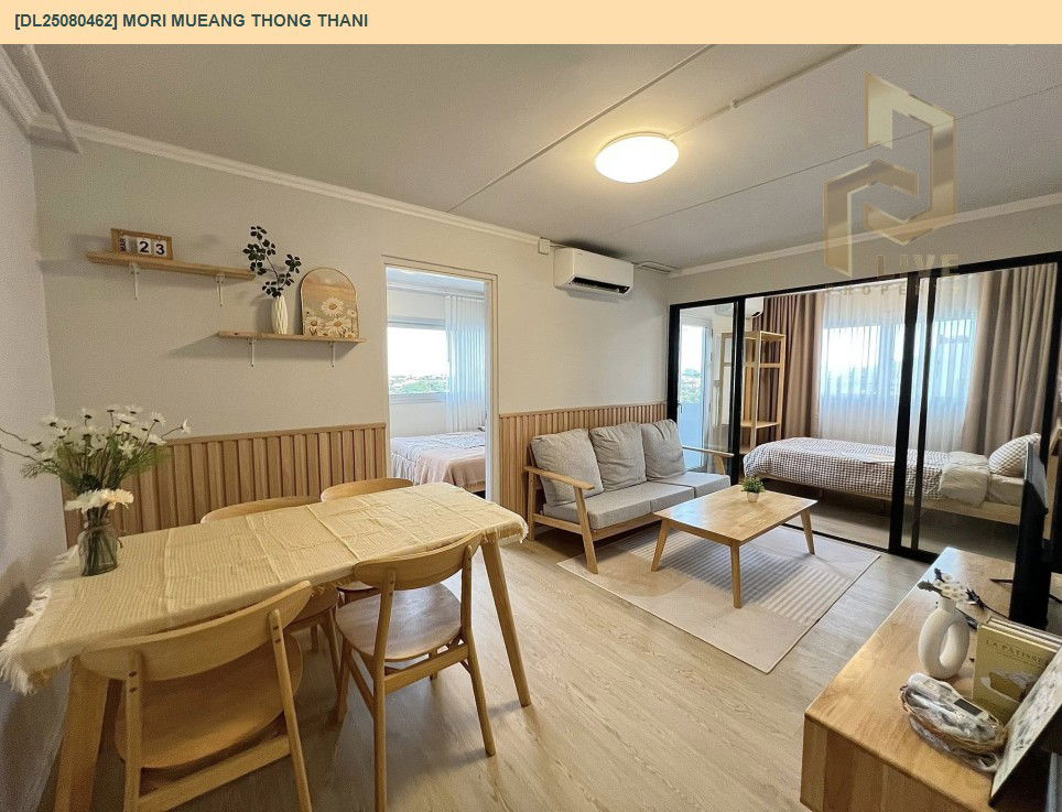 picture DL25080462 Condo for rent, Mori Mueang Thong Thani near -, ready to move in, call urgently 0656133286 LineID @655ebbvc - 2/9