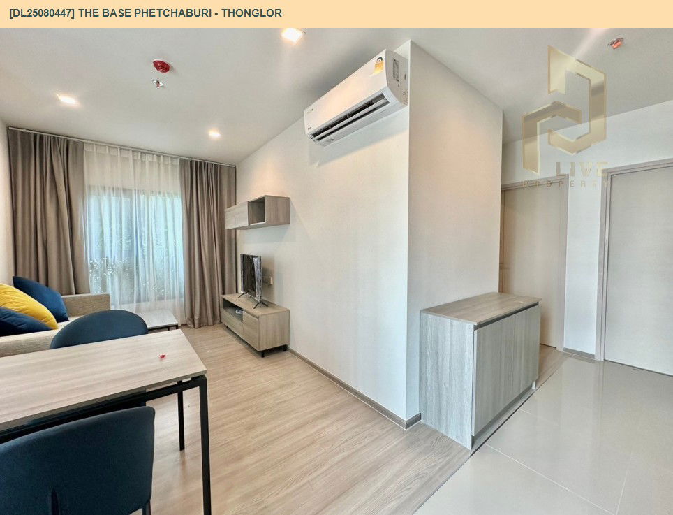 picture DL25080447 Condo for rent, THE BASE Phetchaburi - Thonglor near BTS Phrom Phong, ready to move in, call urgently 0656133286 LineID @534wlwof - 4/12