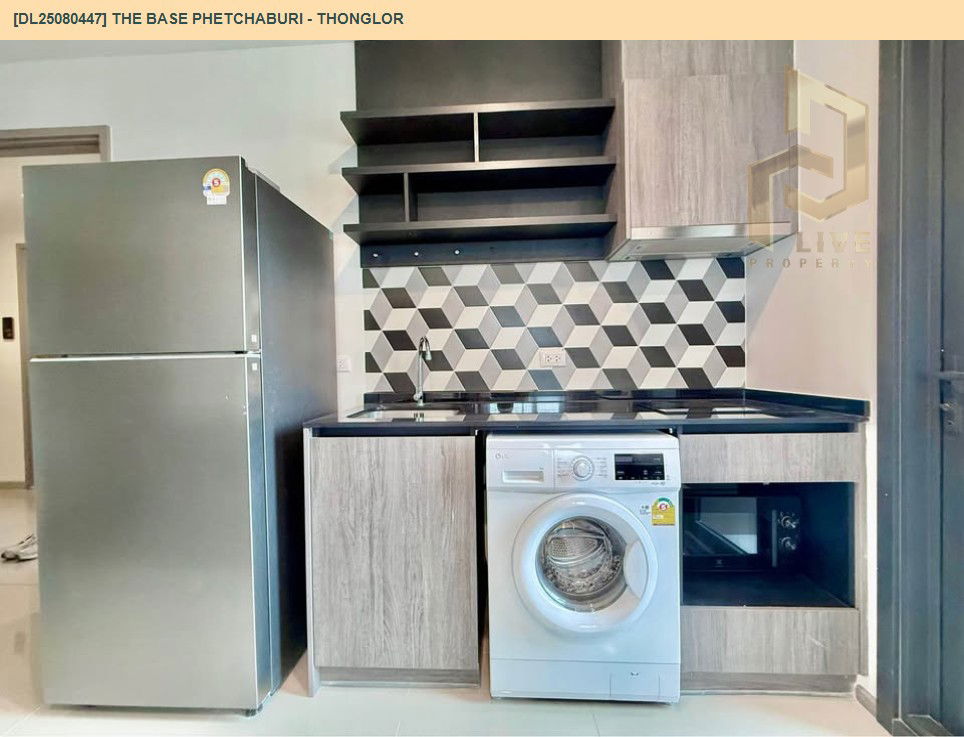 picture DL25080447 Condo for rent, THE BASE Phetchaburi - Thonglor near BTS Phrom Phong, ready to move in, call urgently 0656133286 LineID @534wlwof - 5/12
