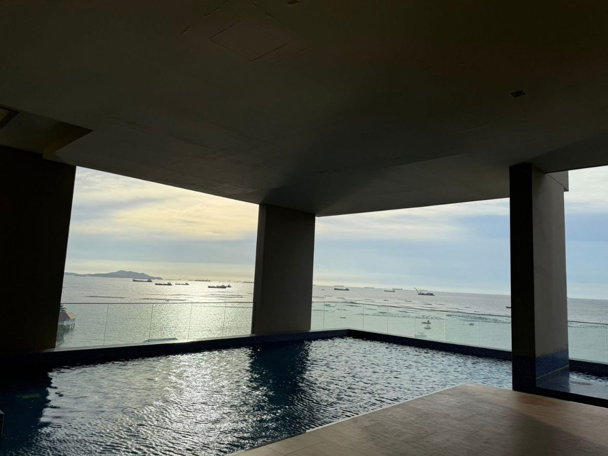 picture UK01-362 Condo for rent, Marina Bayfront Sriracha, 2 bedrooms, 2 bathrooms, sea view room, 88 sq m., sea side, corner room, 50,000 baht/month. - 15/16