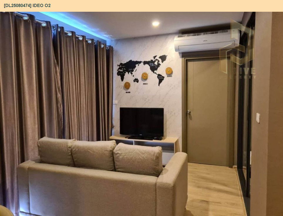 รูป DL25080474 ให้เช่าคอนโด ไอดีโอ โอทู (IDEO O2) ใกล้ BTS บางนา พร้อมเข้าอยู่ โทรด่วน 0638692663 LineID @655ebbvc - รูปที่ 4/8