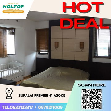 #Z1915💥160868🔥 Condo for rent: Supalai Premier @ Asoke