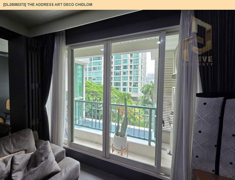 picture DL25080373 Condo for rent, The Address Art Deco Chidlom near BTS Chit Lom, ready to move in, call urgently 0656133286 LineID @655ebbvc - 4/10