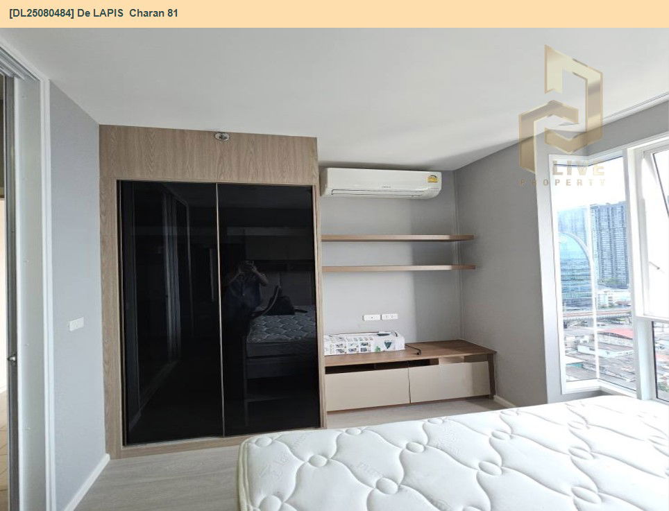 รูป DL25080484 ให้เช่าคอนโด เดอ ลาพีส จรัญ 81 (De LAPIS  Charan 81) ใกล้ MRT บางพลัด พร้อมเข้าอยู่ โทรด่วน 0638692663 LineID @534wlwof - รูปที่ 4/13
