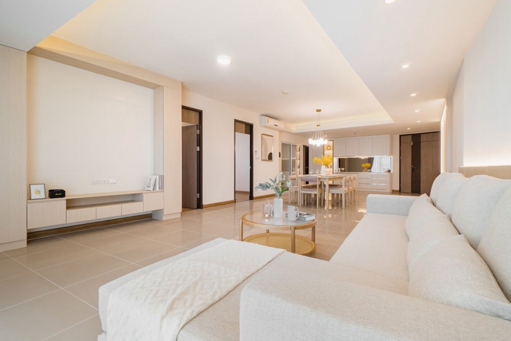 picture TA7652📲Line ID @556ryccg 🎡192 sqm 3 Bedroom Floor25 Supalai River Resort, Charoennakhon road Fully fitted Large balcony - 15/17