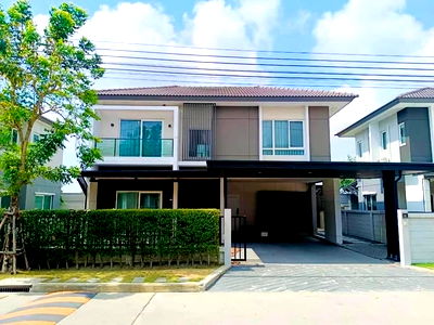 เช่าบ้านเดี่ยว เขตลาดกระบัง : #A124505 ✅ 17/8/68  ให้เช่าบ้านเดี่ยว Centro Rama 9-Krungthep Kreetha   📲📢สอบถาม ld line @condoboy